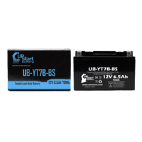 UpStart Battery Replacement 2006 Yamaha YFZ450 450CC Factory Activated, Maintenance Free, ATV Battery - 12V 6Ah, UB-YT7B-BS