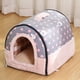 thumbnail image 1 of Indoor Dog House Soft Cozy Dog Cave Bed Foldable Removable Warm House Nest With Mat For Small Medium Cats Animals Kennel ShopWise Round, 1 of 16