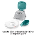 thumbnail image 5 of Fisher-Price 3-in-1 Toddler Potty Training Toilet, Ring, and Stepstool, Children Ages 18 Months +, 5 of 6