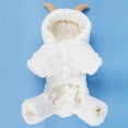 thumbnail image 2 of Methold Cachorro gato perro ropa de invierno ropa lindo mascota suéter puente sudadera con capucha abrigo traje Ropa para mascotas blanco XS, 2 of 6