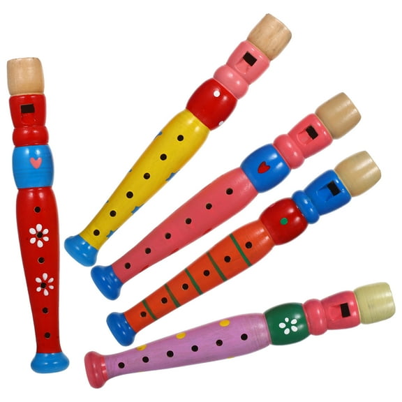 TEHAUX  6 -Hole Kid Musical Instrument Flutes Infant Child Colorful