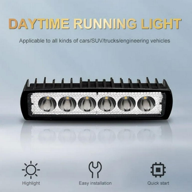 6 LED Offroad Car Work Light Daytime Running Spotlight Beam 6 LED Offroad Car Work Light Daytime Running Spotlight Beam