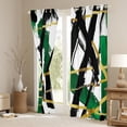 thumbnail image 3 of Homewish Geometric Stripes Blackout Curtains Set of 2 (52x84 Each) for Teens Boys Girls,Abstract Lines Window Curtains,Vintage Aesthetic Curtains and Drapes,Lightweight Room Decor, 3 of 6