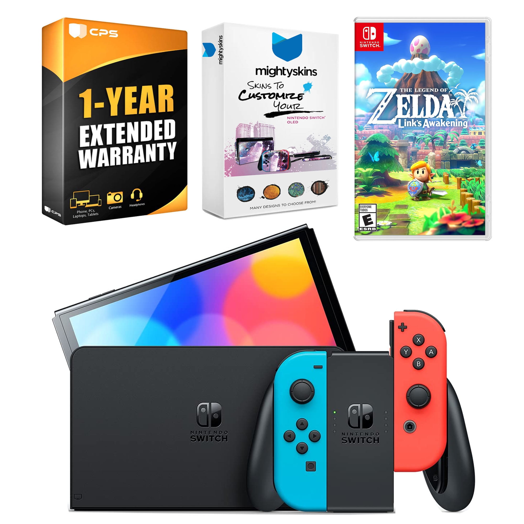 Nintendo Switch OLED, Neon Red/Blue, 64GB, Kirby's Dreamland