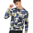 thumbnail image 1 of SUDADERAS HIP HOP GEOMÉTRICAS DE CUELLO REDONDO PARA HOMBRE CON IMPRESIÓN DIGITAL INSPIRADORA EN AZUL MARINO, 1 of 7