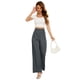 thumbnail image 2 of Pantalones anchos FUNYYZO pantalones de negocios de cintura alta para mujer, 2 of 6