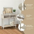 thumbnail image 6 of SUNBURY 31.5" W Vintage Console Table with 2 Drawers, Small Entryway Table with 2-Tier Storage Shelves,Beige Side Table for Living Room, Entryway, 6 of 8