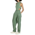thumbnail image 3 of Bar III Women's Nicole Williams English Pleated Wide-Leg Relaxed Pants Size 10, 3 of 6