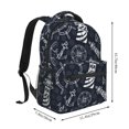 thumbnail image 2 of Easygdp Anchors and Lighthouse Mochila Ergonómica Versátil para Laptop - Múltiples Bolsillos, Correas Ajustables, Unisex para Escuela, Viajes y Actividades al Aire Libre-One Size, 2 of 5
