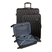 SWISSGEAR Wave Hardside Expandable 3-Piece Luggage Set with Spinner Wheels, Black