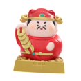 thumbnail image 2 of Estatua del dios chino de la riqueza, figurita Feng Shui, coleccionable, adorno, arte, artesanía Chai Rong, 2 of 9