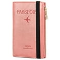 thumbnail image 1 of Fiudx Cartera de Cuero, Tarjetero con Bloqueo Rfid, Organizador de Documentos de Viaje, Diseño Compacto y Delgado, Práctico para Llevar, Regalo Elegante para Hombres y Mujeres, Disponible En Varios C, 1 of 2