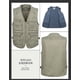 thumbnail image 2 of Chaleco lavado con múltiples bolsillos para hombre, talla grande, para fotografía, pesca, para mediana edad y ancianos, 2 of 2
