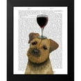 thumbnail image 2 of Fab Funky 12x14 Black Modern Framed Museum Art Print Titled - Dog Au Vin, Border Terrier, 2 of 5