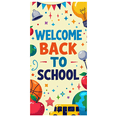 thumbnail image 3 of Welcome Back to School Banner Pencil Apple Basketball Decorations Classroom Poster Party Supplies Learning Event Educational Backdrop, 3 of 4