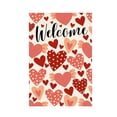 thumbnail image 2 of Double Sided Valentine’s Day Welcome Garden Flag with Polka Dot Hearts, Weather-Resistant Outdoor Yard Decor for Porch Patio Front Door Romantic Holiday Display, 2 of 3