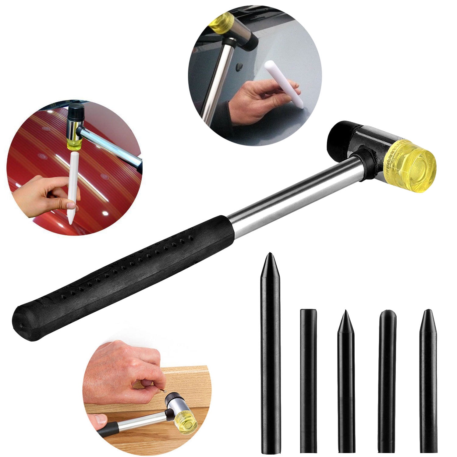 Paintless Dent Repair Puller Puller Grip Tap Down Kits Pops a Rubber