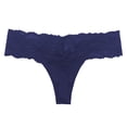 thumbnail image 1 of B91xZ Strings pour Femmes Confort Couleur Unie Culottes, m Bleu, 1 of 3
