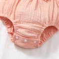 thumbnail image 4 of Actgleam Baby Girl Lace Ruffled Sleeveless Romper Summer Cotton casual Cute Jumpsuit,Pink,0-3M, 4 of 6
