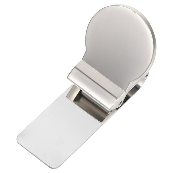 Heavy Duty Stainless Steel Money Clip with Carbon Fiber Design, Clamp for Travel, Everyday Use, and Secure Cash Holding