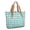 Green and White Checkered Pattern, variant on Black and White Checkered Pattern Large Tote Bag for Women, Polyester Roomy Work Tote with Pockets and Zipper, Lightweight Gifts Ideas for Work School Gym