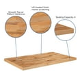 thumbnail image 6 of Flash Furniture Mayfair 30" x 48" Rectangle Butcher Block Style Table Top, 6 of 11