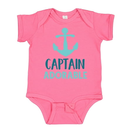 

Inktastic Captain Adorable Boat Anchor Sailor Sailing Gift Baby Boy Bodysuit