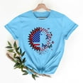 thumbnail image 2 of VKOYWKM T-Shirts du 4 Juillet pour Femmes Fête de l'Indépendance T-Shirts Graphiques Drapeau Américain Manches Courtes Col Rond Patriotiques T-Shirts du 4 Juillet, 2 of 7