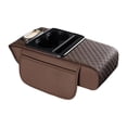 thumbnail image 2 of Dickly Auto Armrest Cushion Center Console Cover Car Accessories Vehicle Arm Rest Cover Brown, 2 of 8