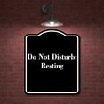 thumbnail image 2 of Do Not Disturb Resting BLACK Aluminum Composite Sign 15''x18'', 2 of 9