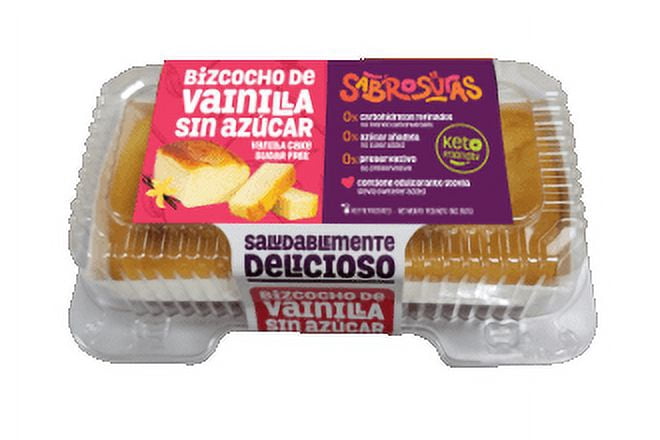 Sabrosura Gluten Free Keto Frendly, Vanilla Cake, 18oz (507g) Refrigerated