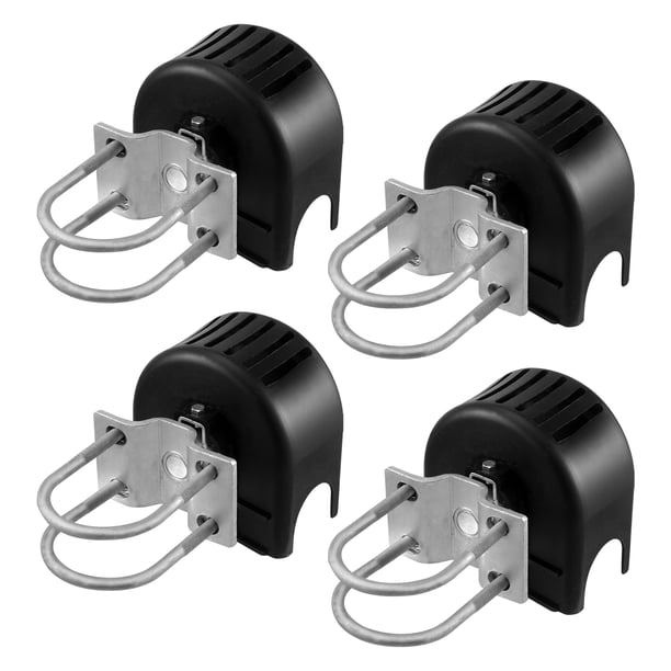 VEVOR Kit de puerta corrediza con ranura en forma de U, 4 ruedas y cubierta para puerta voladiza