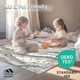 thumbnail image 4 of ODIKA 4'x6' Machine Washable Non-Slip Area Rug, Symphonic Waves with Elegant Music Theme for High Traffic Rug, Beige, 89497, 4 of 7