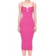 thumbnail image 2 of TRKIYQC Vestido Largo Envuelto para Mujer, Vestido Rosa Sin Mangas con Hombros Descubiertos Club Casual Fiesta Primavera Verano TRKIYQC moda, 2 of 9