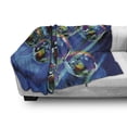 thumbnail image 3 of 70s Party Soft Flannel Fleece Blanket, Colorful and Funky Vibrant Disco Balls in Abstract Night Club Dancing Theme Art, Cozy Plush for Indoor and Outdoor Use, 50" x 70", Multicolor, by Ambesonne, 3 of 6
