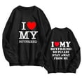 thumbnail image 1 of WEAIXIMIUNG Chandails en Molleton pour Femmes Zip Saint-Valentin Manches Longues Graphique Imprimé Pull Chandails en Molleton Blouse Chandails en Molleton Top, 1 of 4