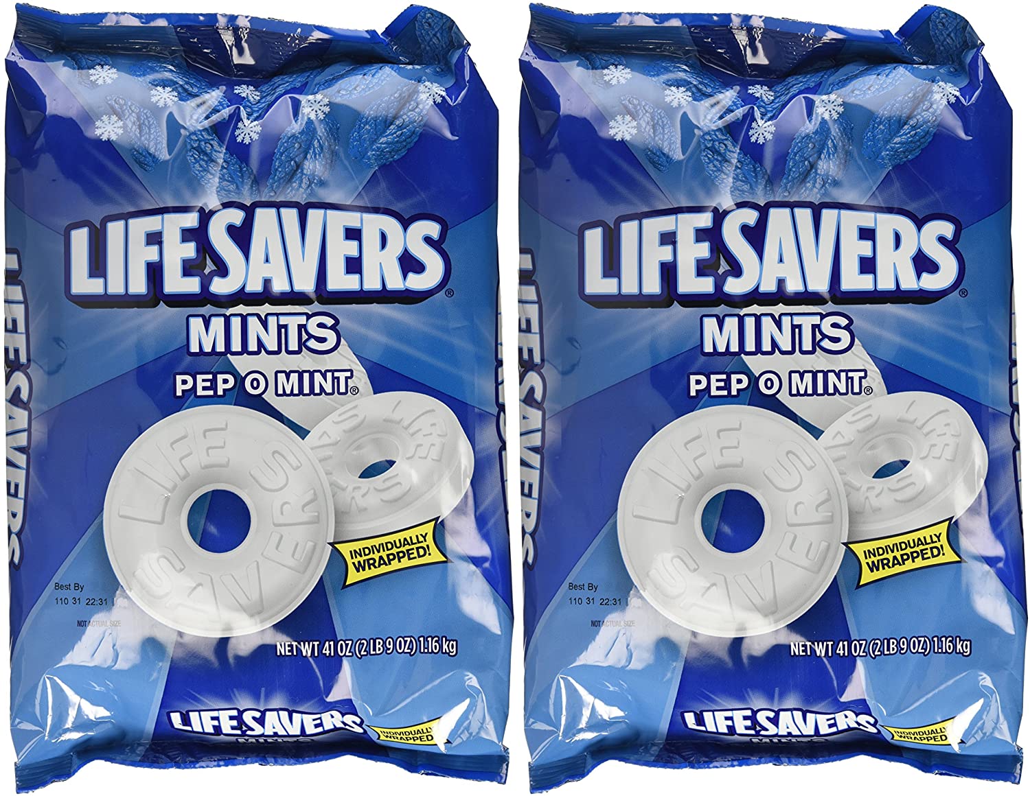 Life Savers, PepOMint Hard Candy, 41oz Bag, 2PACK