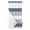 Haze blue gray, variant on No Hook Shower Curtain, Haze Blue Grey Stripe Small Shower Curtains with Snap in Liner, Modern Art Horizontal Striped Waterproof Washable Fabric Bathroom Curtain Sets, 36"W x 72"L