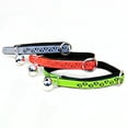 thumbnail image 3 of Farfi Kitten Bell Reflective Footprints Cat Collar Adjustable Traction Belt Pet Supply (Green), 3 of 10
