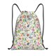 thumbnail image 1 of Fotbe Rabbit And Butterfly Bolsa Mochila con Cordón Estampada, Bolsa de Gimnasio Deportiva, Bolsa Cinch, Bolsa con Cordón para Hombres y Mujeres-Medium, 1 of 6
