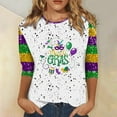 thumbnail image 2 of Shirts for Women Quarter Sleeved Round Neck Lobster Printed T-Shirt Soft Casual Short Sleeve Tee Comfortable Fit for Daily and Vacation Wear L Size Spring Summer Womens Tops, 2 of 4