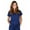 Navy, variant on UltraSoft Premium 3 Pocket Mock Wrap Medical Scrub Top For Women - JUNIOR FIT 36147-X-Small (Water Blue)