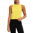 thumbnail image 5 of WEIWEN Athletic Tank Tops for Women Running Vest 2026 Trendy Cross Backless Workout Tank Tops Woman Dressy Casual Sleeveless Gym Yoga Cropped Shirts Yellow, XXL, 5 of 7