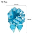 thumbnail image 4 of 10pcs 4 Inch Large Pull Bow Metallic Lake Blue Gift Wrapping Bows with Gold Edge, 4 of 6