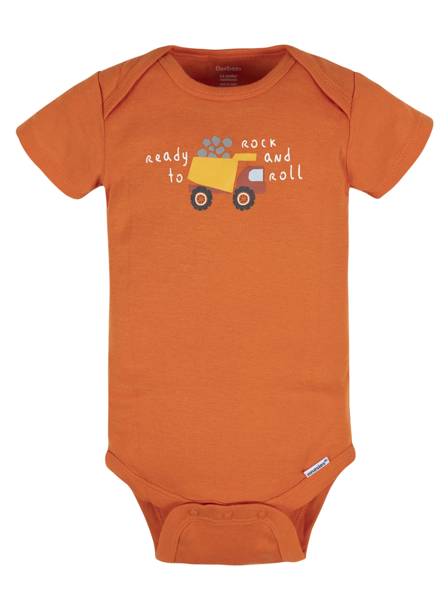 Gerber Baby Boy Short Sleeves Onesies Bodysuits, 8-Pack, Sizes Newborn-12M