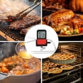 thumbnail image 2 of Digital Meat Thermometer with 2 Temperature Probes, Food Thermometer with Colored LCD for Kitchen Black Curved Needle, 2 of 6