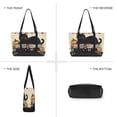 thumbnail image 6 of FORMRS Canvas Laptop Tote Bag for Women with 15.6" Computer Compartments Shoulder Handbag, Halloween Cat, 6 of 7