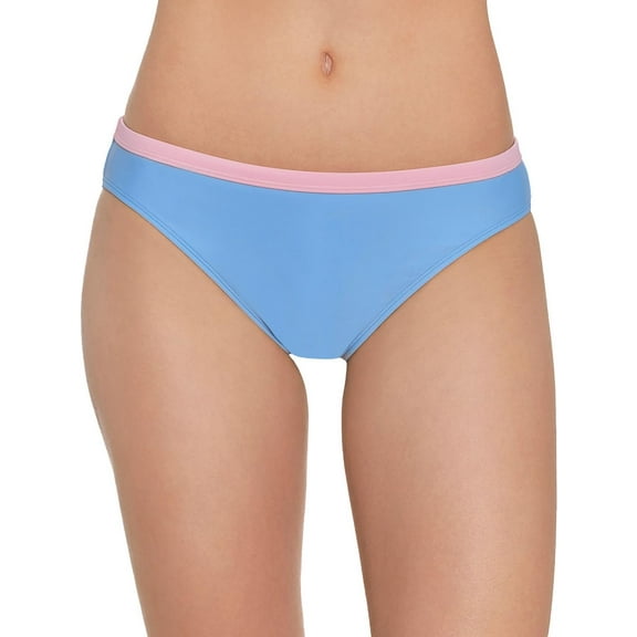 Salt Cove Womens Juniors Contrast Trim Hipster Swim Bottom Separates