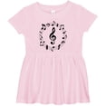thumbnail image 3 of Inktastic Music Notes Girls Baby Dress, 3 of 5