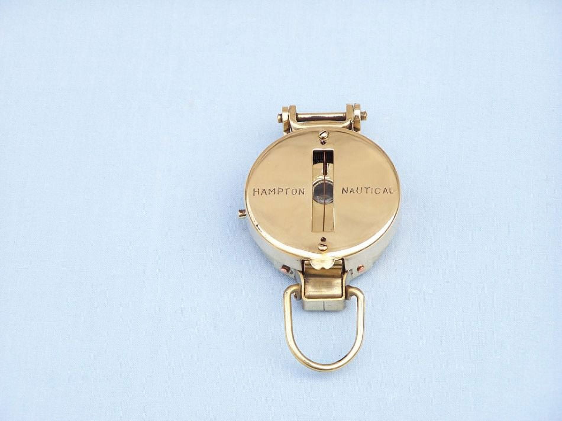Brass Military Compass 4" - Military Compass - Decor Nautical - Brass Compass - Small Brass Compass - Brand New